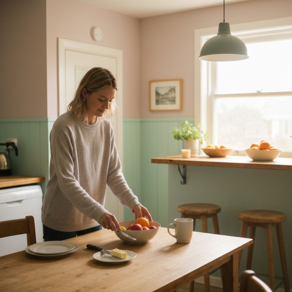 Morning eating context at home